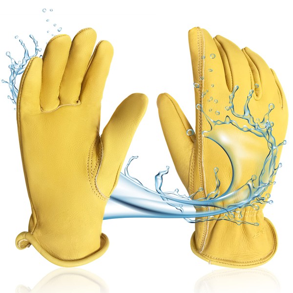 Intra-FIT Motorcycle Gloves Small Waterproof Driver Gloves Premium Leather Gloves