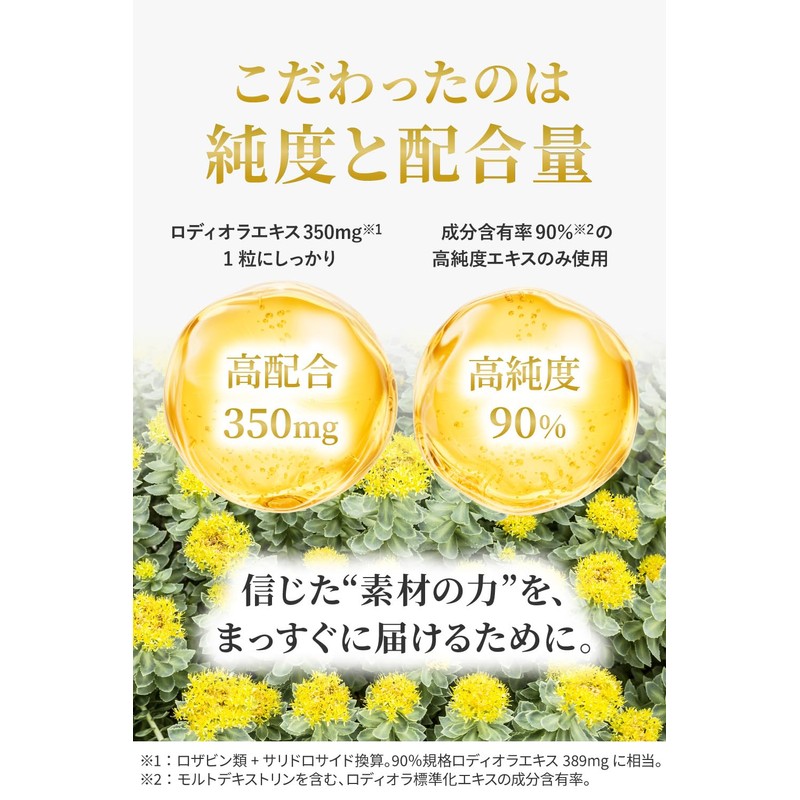 【conoha】ロディオラゼロ ロディオラ サプリ 高配合 350mg 集中力 サプリメント 国内製造 1日1粒 30日分