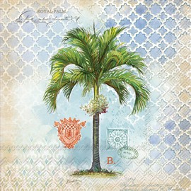 Palm Tree Party Napkins - 40 Count | 2 Packs of 20CT Cocktail Napkins | Royal Palm Design