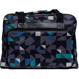 Janome Geometric Gray Universal Sewing Machine Tote Bag, Canvas