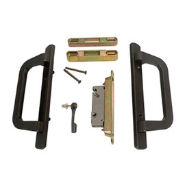 Alcan Premium PGT Door Handle Kit for Sliding Glass Door | Mortise Lock and Keeper Included | Sliding Glass Door Handle Complete Set (Bronze)
