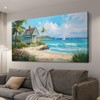 Anolyfi Tropical Wall Art for Living Room, Palm Tree Nature