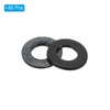 TOP-VIGOR 80Pcs Black Nylon Flat Washers, M5 x 10mm x