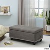 Christopher Knight Home Carl Traditional Microfiber Storage Ottoman, Slate,
