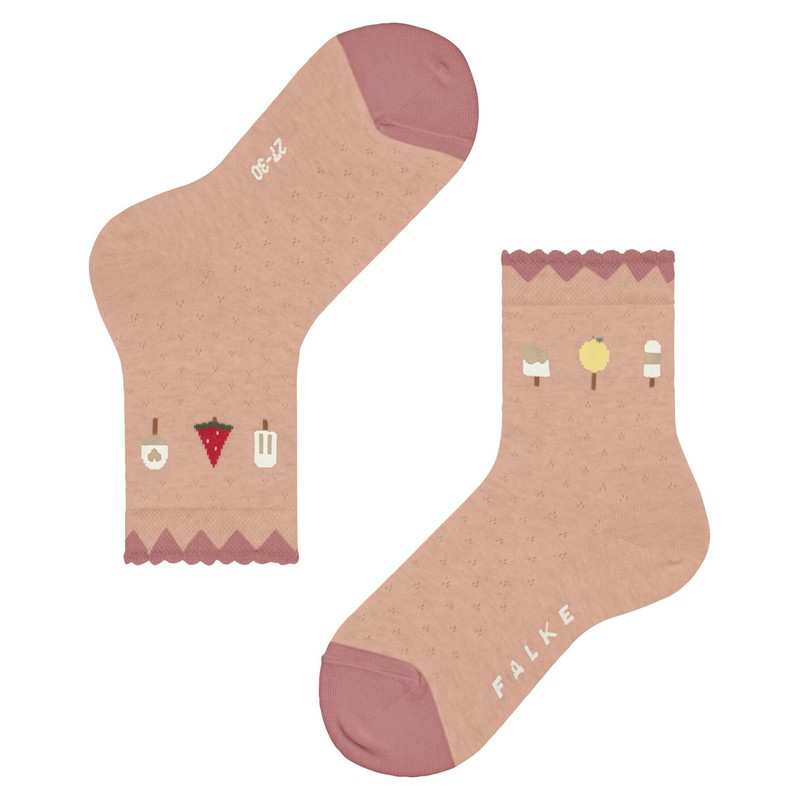 FALKE Unisex Children's Ice Cream Socks Breathable Cotton Patterned 1