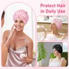AOOWU 100% Mulberry Silk Sleep Cap, Non-Slip Adjustable Silk Hat,