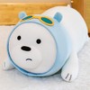 OUKEYI Polar Bear Plush Toy,35 cm Stuffed Animal Doll Pillow