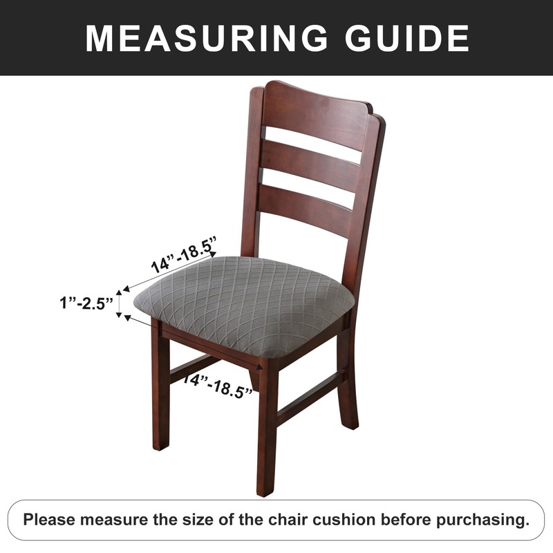 Genina Waterproof Seat Covers for Dining Room Chairs Covers Dining