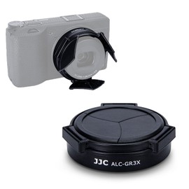 JJC Auto Open and Close Lens Cap Cover for Ricoh GR IIIx GRIIIx GR3x HDF Camera, Dustproof and Anti-Scratch Lens Protector No Need to Remove