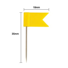 Outus 60 Pieces Multi-Color Map Flag Push Pins, Assorted Colors