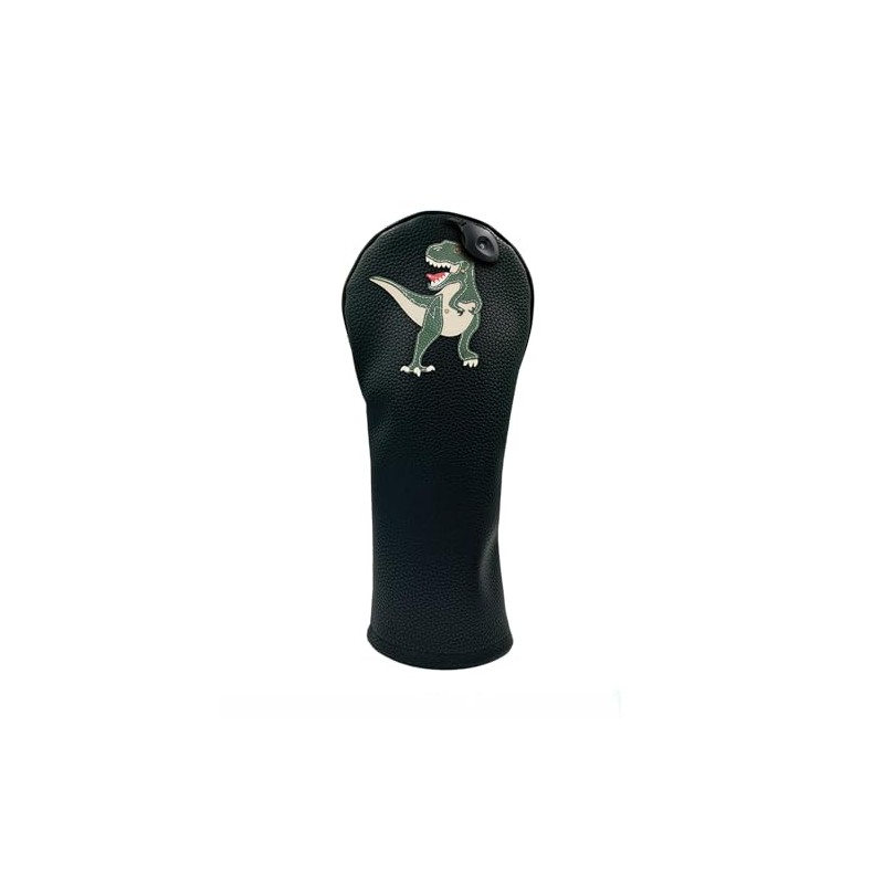 Dinosaur PU Leather Golf Club Covers Driver Headcovers Fairway Woods