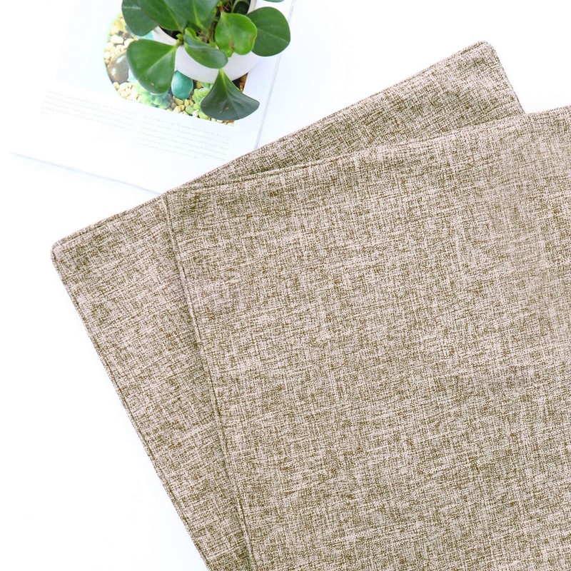 HPUK Pack of 2 Tan Throw Pillow Covers, 18x18 inch