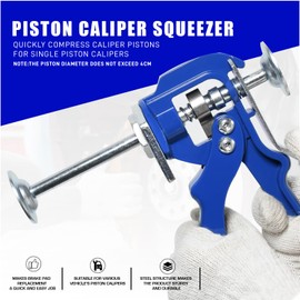 PESIKO 24300 Single Speedy Brake Pad Spreader, Brake Piston Brake Caliper Compression Tool Compatible with Most Vehicle Brake Discs