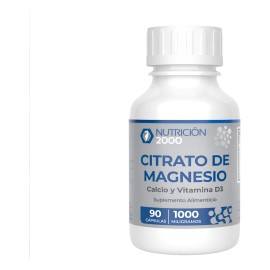 Citrato De Magnesio - 90 Cpsulas 1000 Mg - Nutricin 2000 Sin Sabor