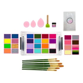 Maquillaje Colibrix 30 Colores De 20 Gr. Con Accesorios