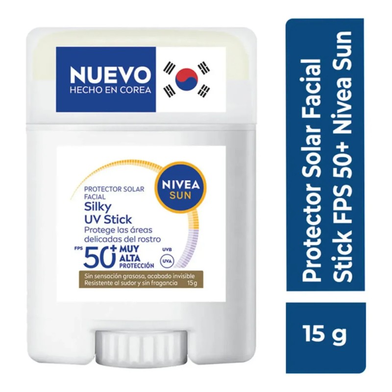 Silky Uv Stick Nivea Sun Protector Solar Facial En Barra