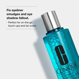 Clinique Rinse-Off Oil Free Eye Makeup Remover Solvent | Safe For Sensitive Skin, 4.2 Fl Oz