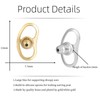 Earring Backs for Droopy Ears, JIACHARMED Locking Bullet Earring Backs