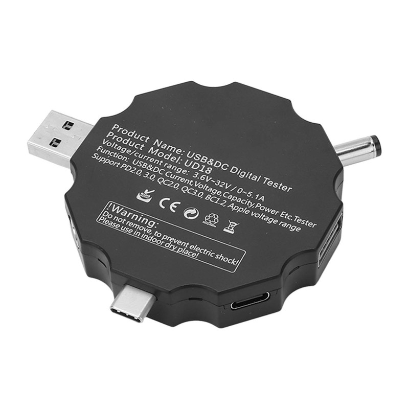 USB Digital Display Voltmeter Wireless Bluetooth Remote Control Charging Detector