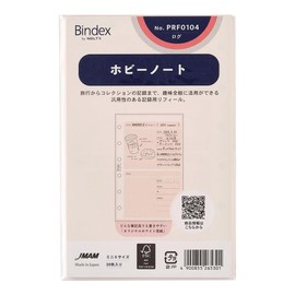 Noritsu PRF0104 Binding Index Personal Organizer, Refill, Mini 6, Hobby Notebook