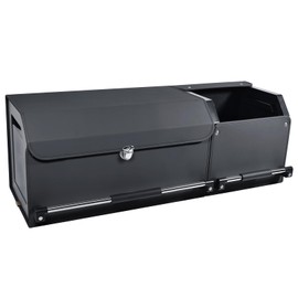 XCF Car Trunk Organizer, Collapsible Leather Car Trunk Storage Organizer with Lid and Sturdy Handle Car Organizer and Storage for SUV, Truck, Sedan