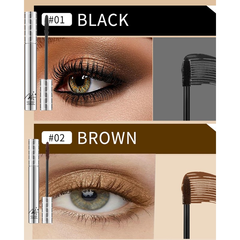 Mascara for Older Women 60 Plus,2 Pcs Black Waterproof Volumizing
