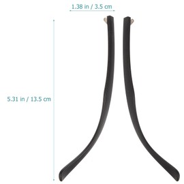 Eyeglass Replacement Temples, Eyeglass Arms Legs Kit Rubber Ear Grip Eyewear Parts Leg Glasses Replacement for Thin Metal Eyeglass Legs Titanium Tool