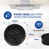 VIOKS Activated Carbon Filter Cooker Hood Filter 125 mm Diameter