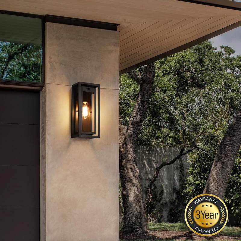 Slypadan 15" Motion Sensor Outdoor Wall Lights, 2 Pack Large