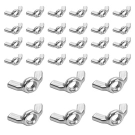 ZWWOGE Flügelmutter M6, 30 Stück Edelstahl Schmetterlingsmutter Flügelmuttern, Flügelschraube, Flügelschrauben, für DIY Tools Elektronische Geräte Hardware