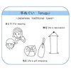 Keisui Chozen Hand Towel, 13.4 x 35.4 inches (34 x