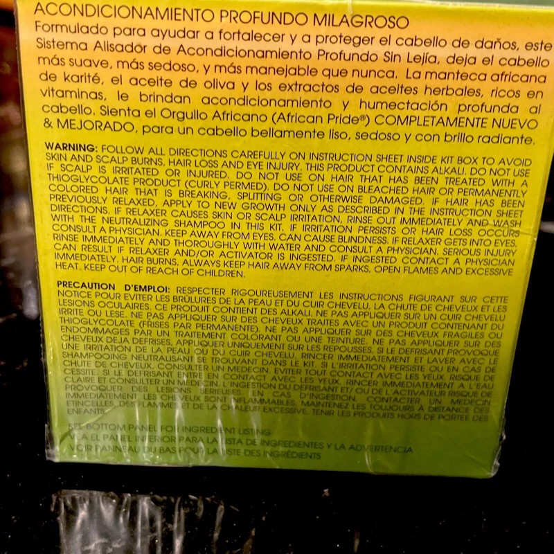 African Pride Olive Miracle Deep Conditioning No Lye Relaxer~Regula