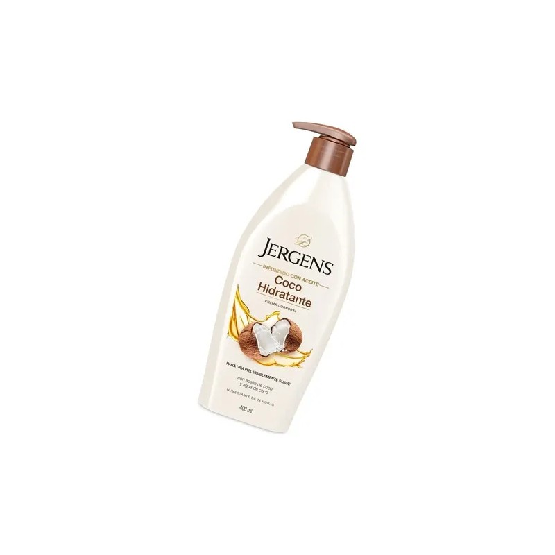 Jergens Crema Corporal Coco Hidratante Piel Suave 400ml