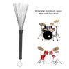 2 Pcs Drum Brushes, 1 Pair Retractable Drum Wire Brushes