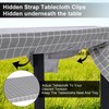 Namubarwa Hidden Strap Tablecloth Clips - Perfect for Picnic Tables