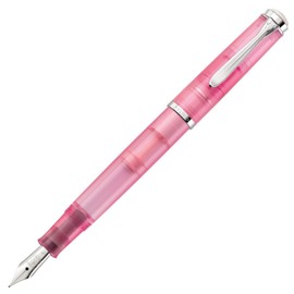 Pelikan Fountain Pen, EF Fine Point, Classic Demonstrator, Rose Quartz, M205 Limited Edition