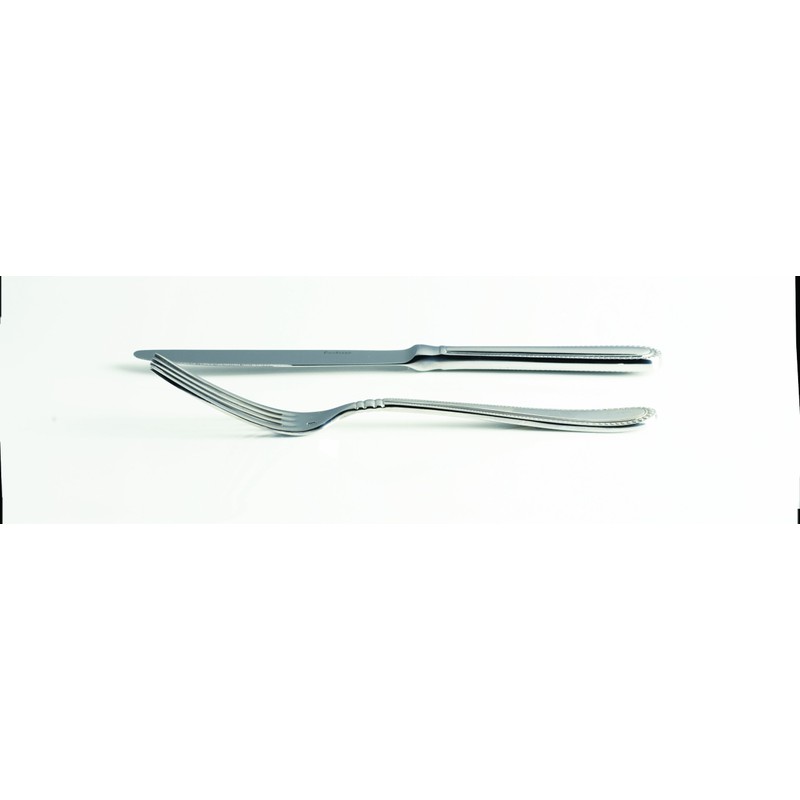 Fortessa Caviar 18/10 Stainless Steel Flatware Solid Handle Table Knife,