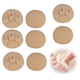 4 PCS Wiederverwendbare Silikon Vorfußpolster Mit Atmungsaktivem Stoffbezug, Ergonomische Ballenentlastung Für High Heels Und Enge Schuhe, Rutschfeste Einlagen Für Frauen Und Männer
