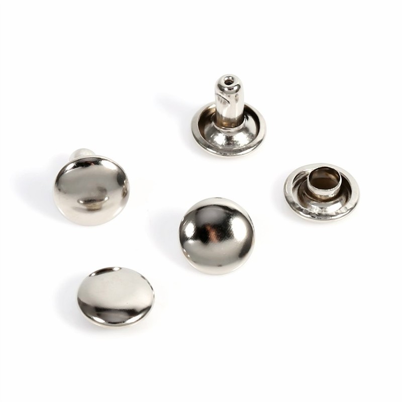 100Sets Leather Craft Rivets, 8 x 8mm Double Cap Rivet