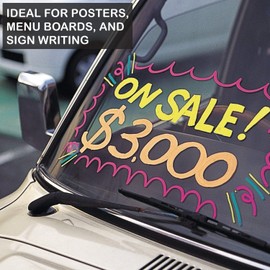 Artline Poster Markers, 30 mm Writing Width, Metallic Colors, 4 Pack (EPP-30-4W4)