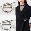 4PCS Scarf Ring Clip Shirt Clip T-shirt Ties Clips Clothes