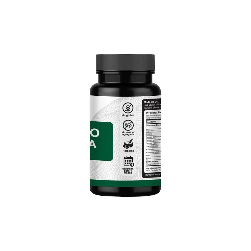 Ginkgo Biloba 120mg 240caps Ayuda Memoria Reduce Fatiga Vnat Sabor