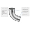 Titanium Zinc Downspout Elbow DN 100/85 °C