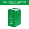 4 PCS Recycle Bin,Separate Recycling Bin,Reusable Waterproof Waste Baskets for