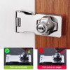 TOP-VIGOR 2.5 Inch Keyed Hasp Lock and Staple with Padlock,