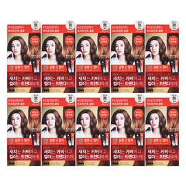 LG 엘지 엘라스틴 염색약 살롱드컬러 오렌지브라운 X 10개 LG Elastin Hair Color Salon De Color Orange Brown X 10