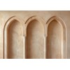 Kate 7×5ft (2.2×1.5m) Beige 3-Arch Wall Photo Backdrop Classic Medieval