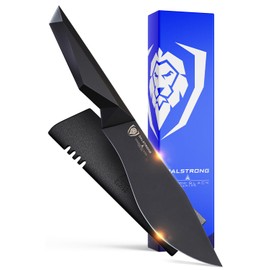 Dalstrong Barong Chef Knife - 7 inch - Shadow Black Series - Black Titanium Nitride Coated - Razor Sharp Utility - High Carbon 7CR17MOV-X Steel - Sheath - NSF Certified