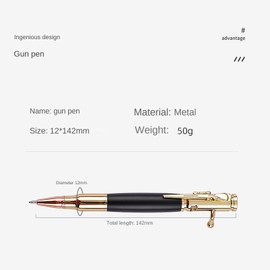Borges Golden Pear Wood Ballpoint - Unisex Luxury Bolt-Action Pen with Golden Yellow & Purple Sheen, Safety-Enhanced, Ideal for Travel & Office Use。