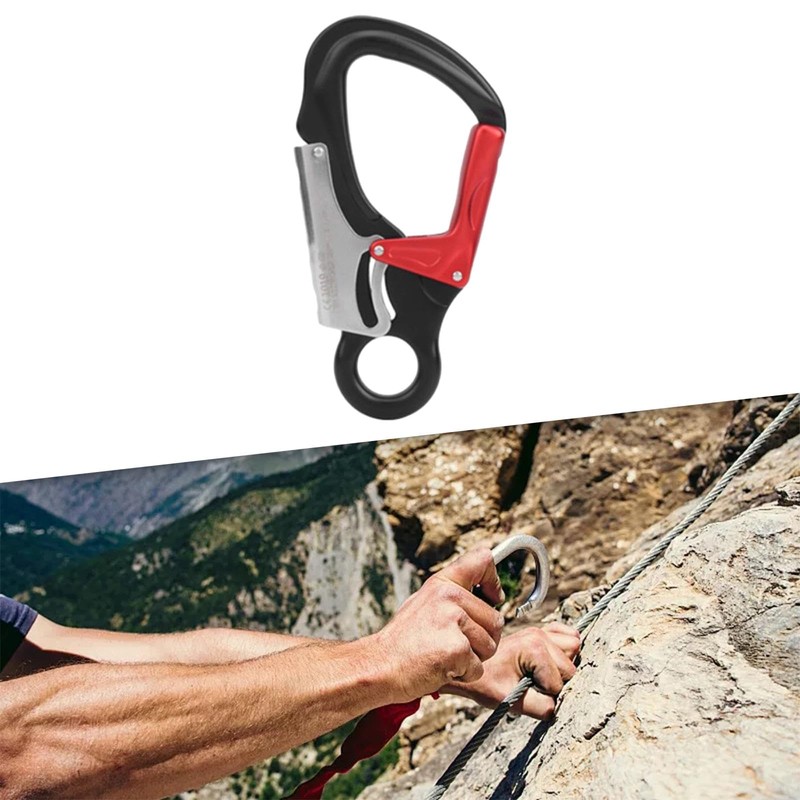 GUOOL Double Locking Snap Hook Carabiner Clip Durable 35kN Strength